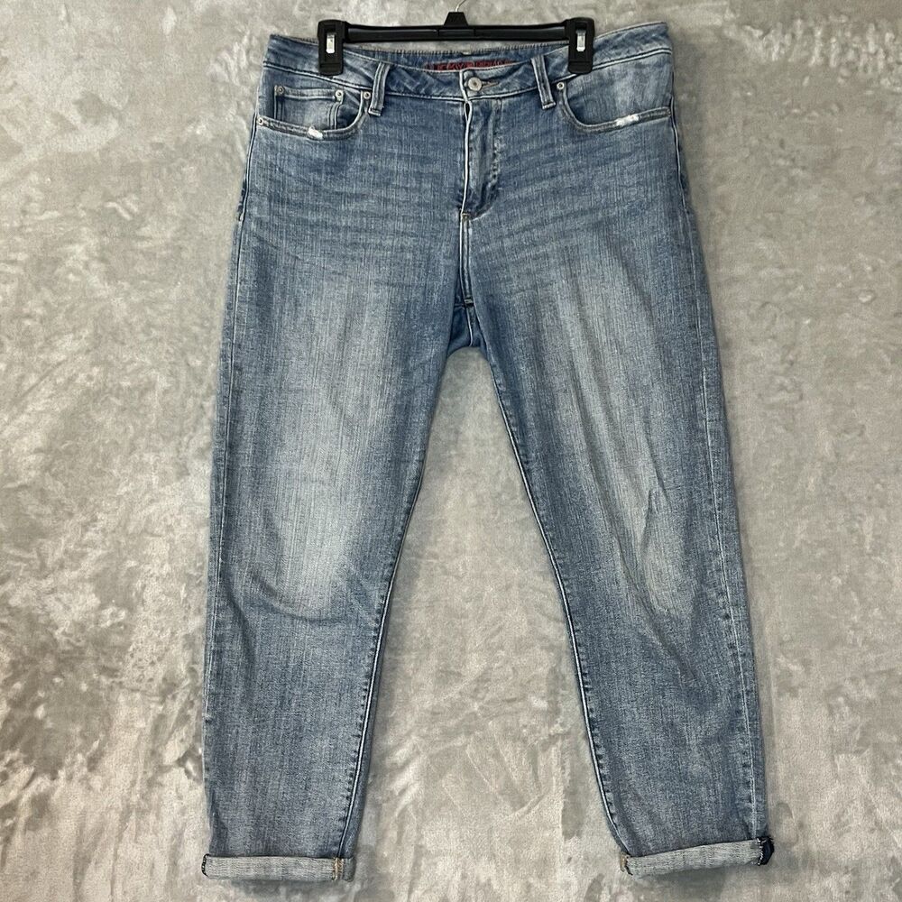 Lucky Brand Sweet N Low Crop Jeans Women’s 10/30 Slim Straight Distressed